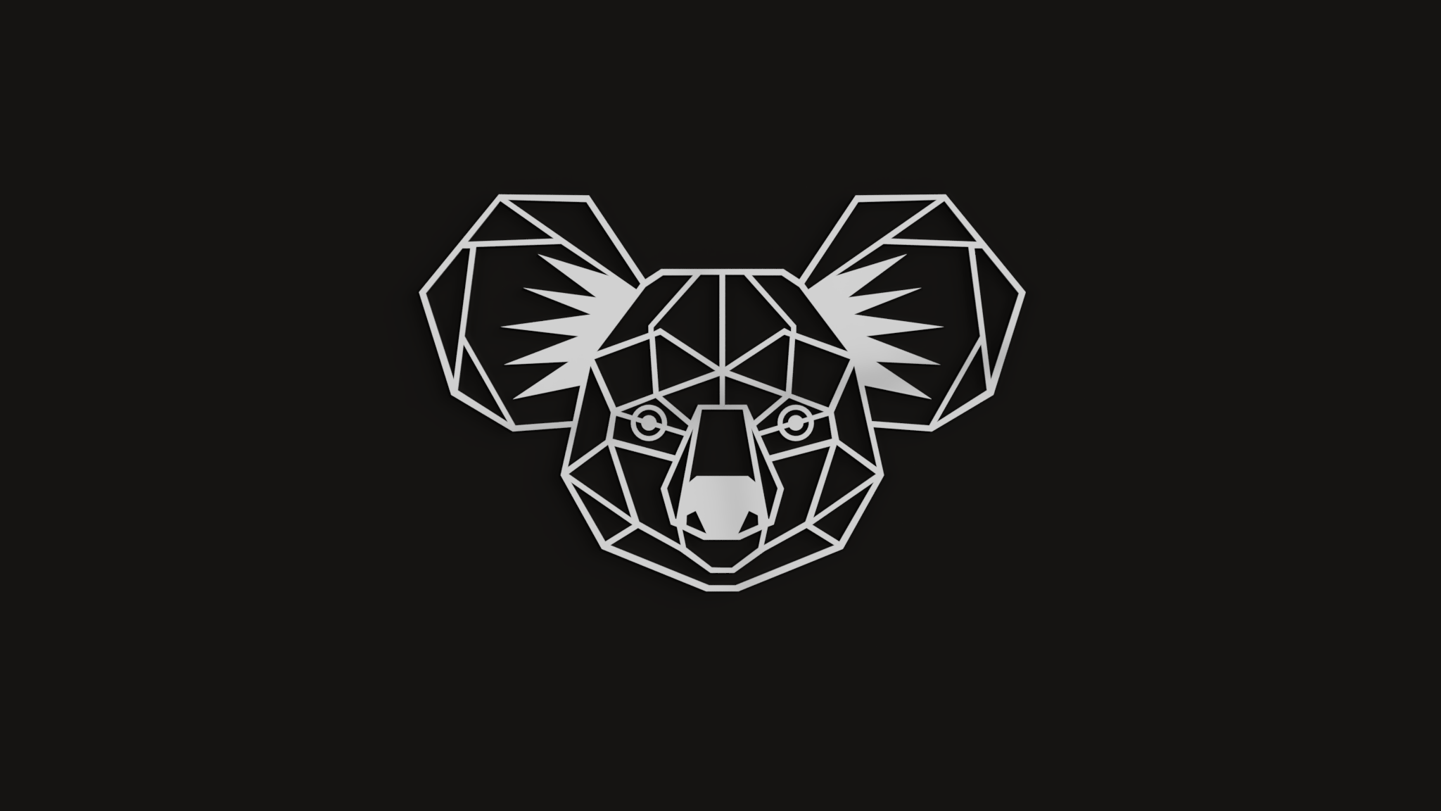 Geometric Koala Wall Art by DMIBoss | Download free STL model ...