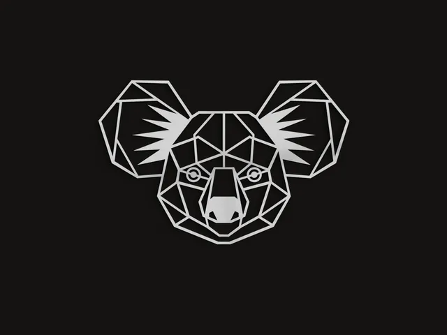 Geometric Koala Wall Art