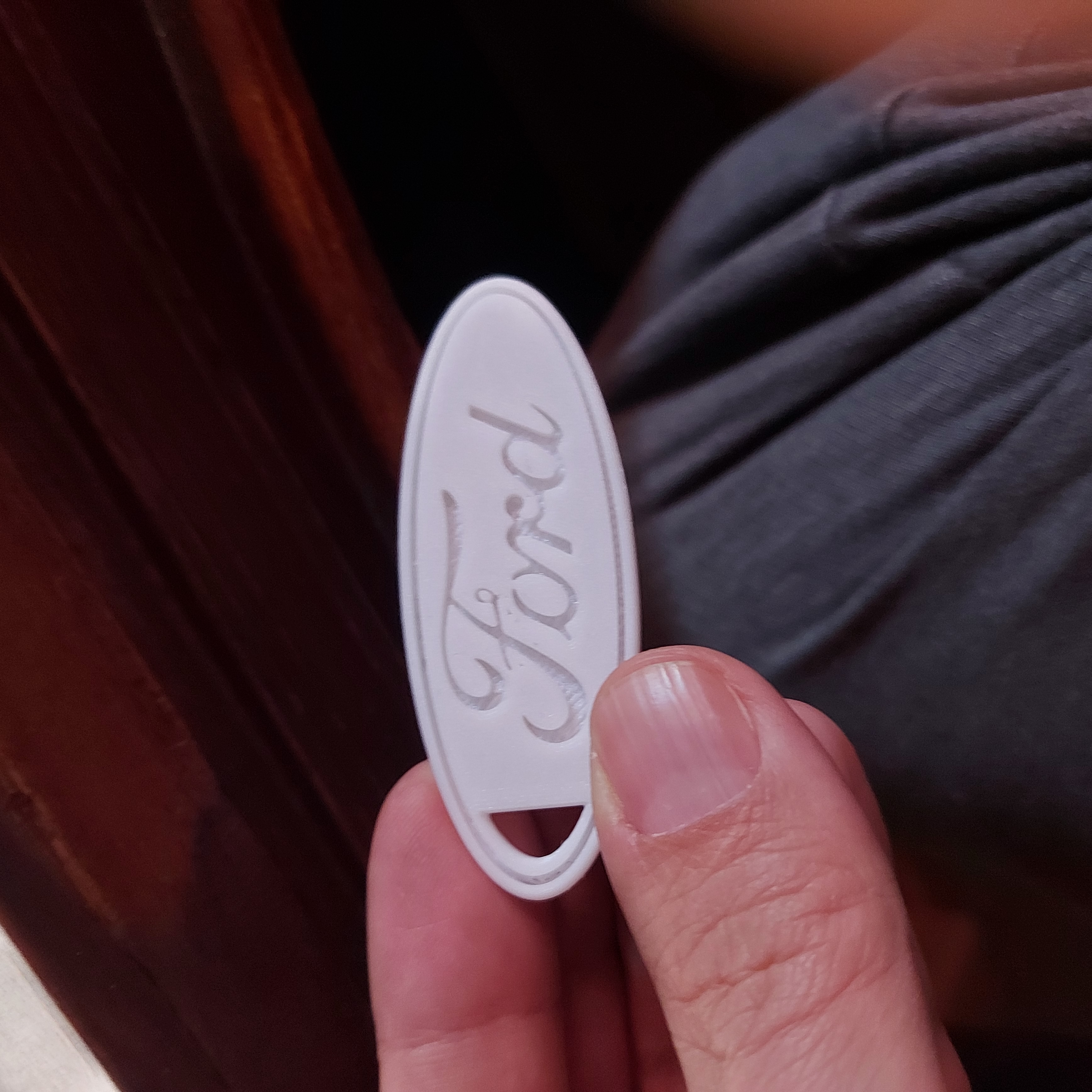 double-sided ford keychain