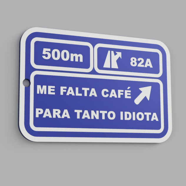 llavero trafico café para tanto idiota