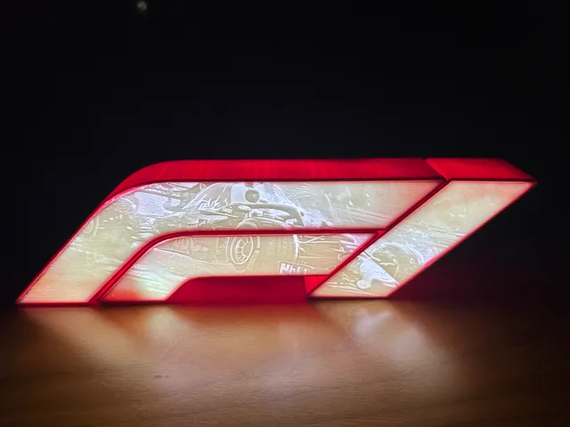 F1 Logo Style Lightbox Litho (Daniel R)