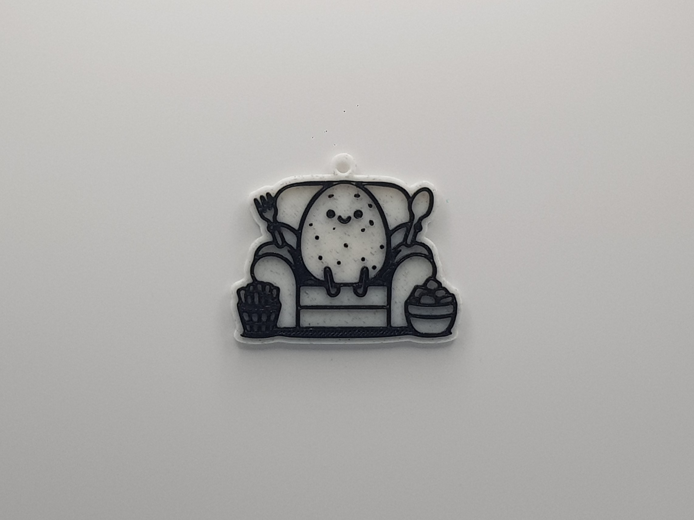 Couch Potato Keychain