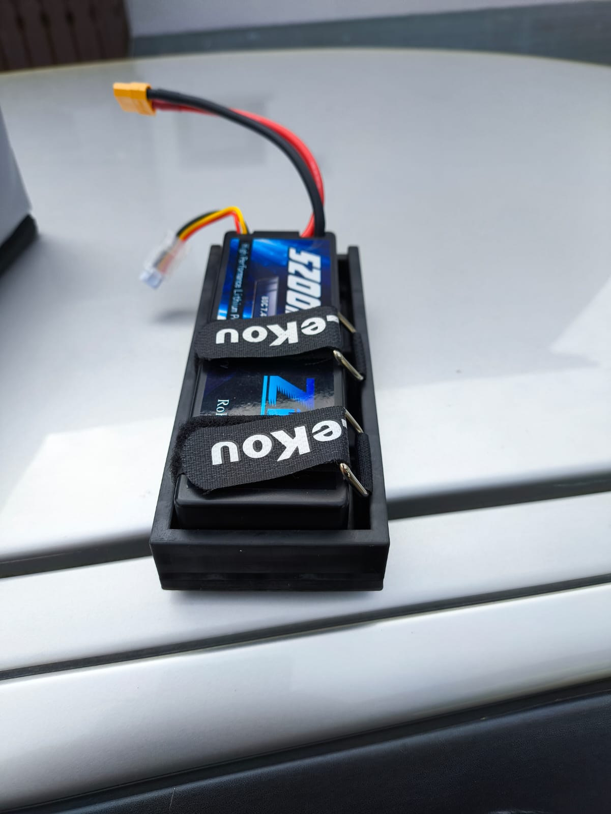 Akku Belt holder for 2S Lipo Akku 80C 5200mAh Hardcase
