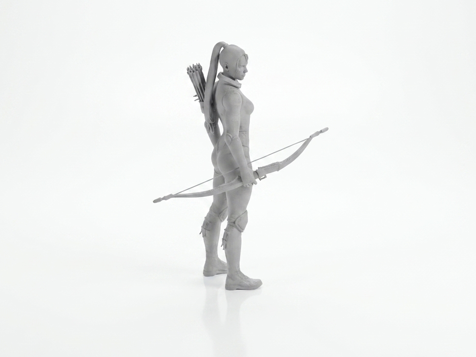 Archer Lady Female Fantasy Warrior 3D Printable