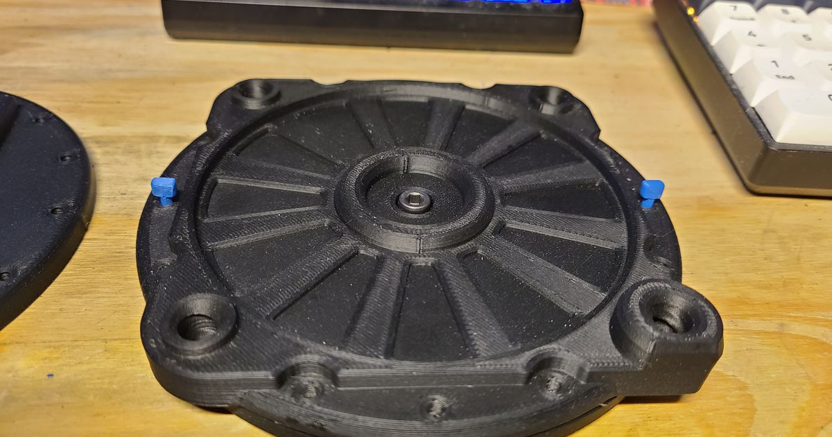 Lockable Lazy Susan/Turntable, with plates for mounting a vise by