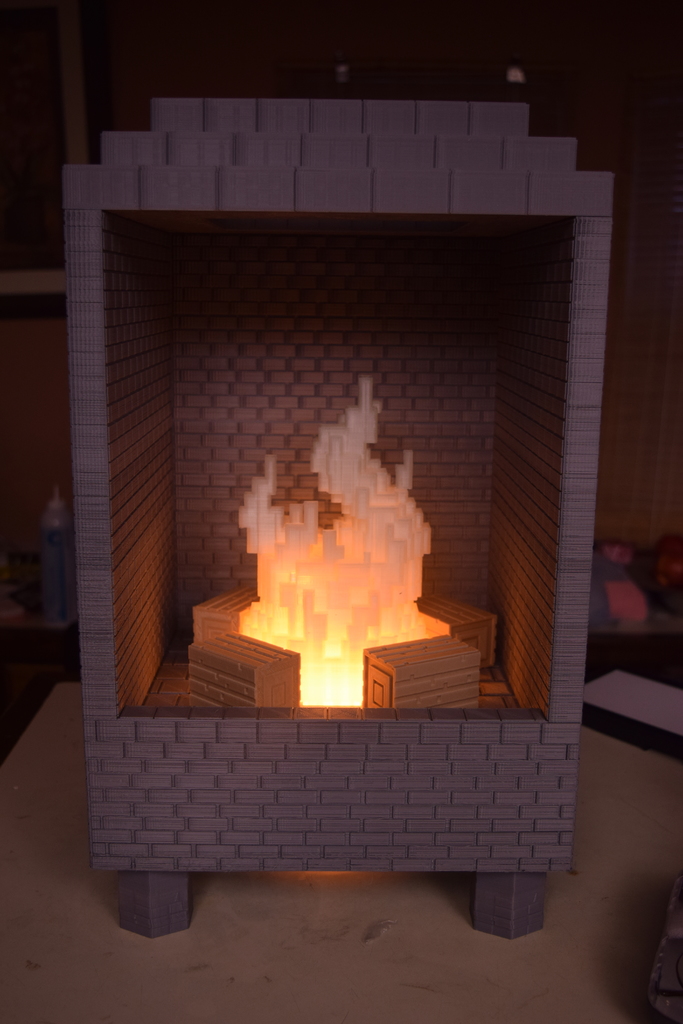 Minecraft/8-bit Led Fireplace 