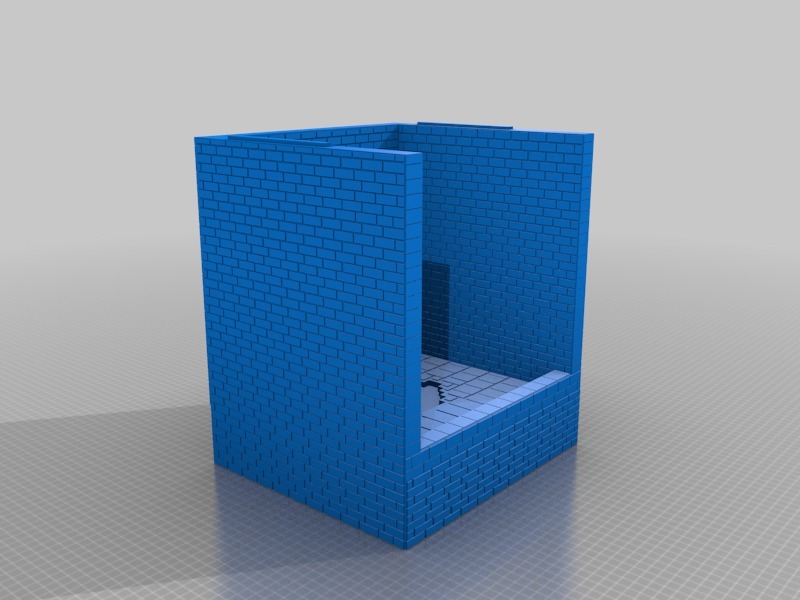 Miniatura 2 do modelo 3D Minecraft/8-bit Led Fireplace 