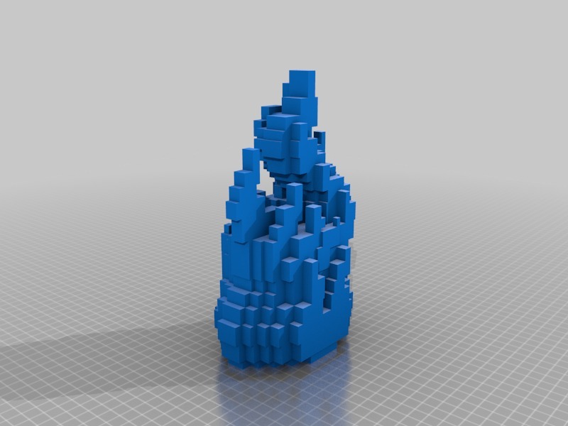 Miniatura 4 do modelo 3D Minecraft/8-bit Led Fireplace 