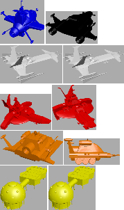 Starzinger 3D building and spaceships 西遊記スタージンガー