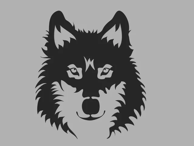 Wolf / Husky Face Wall