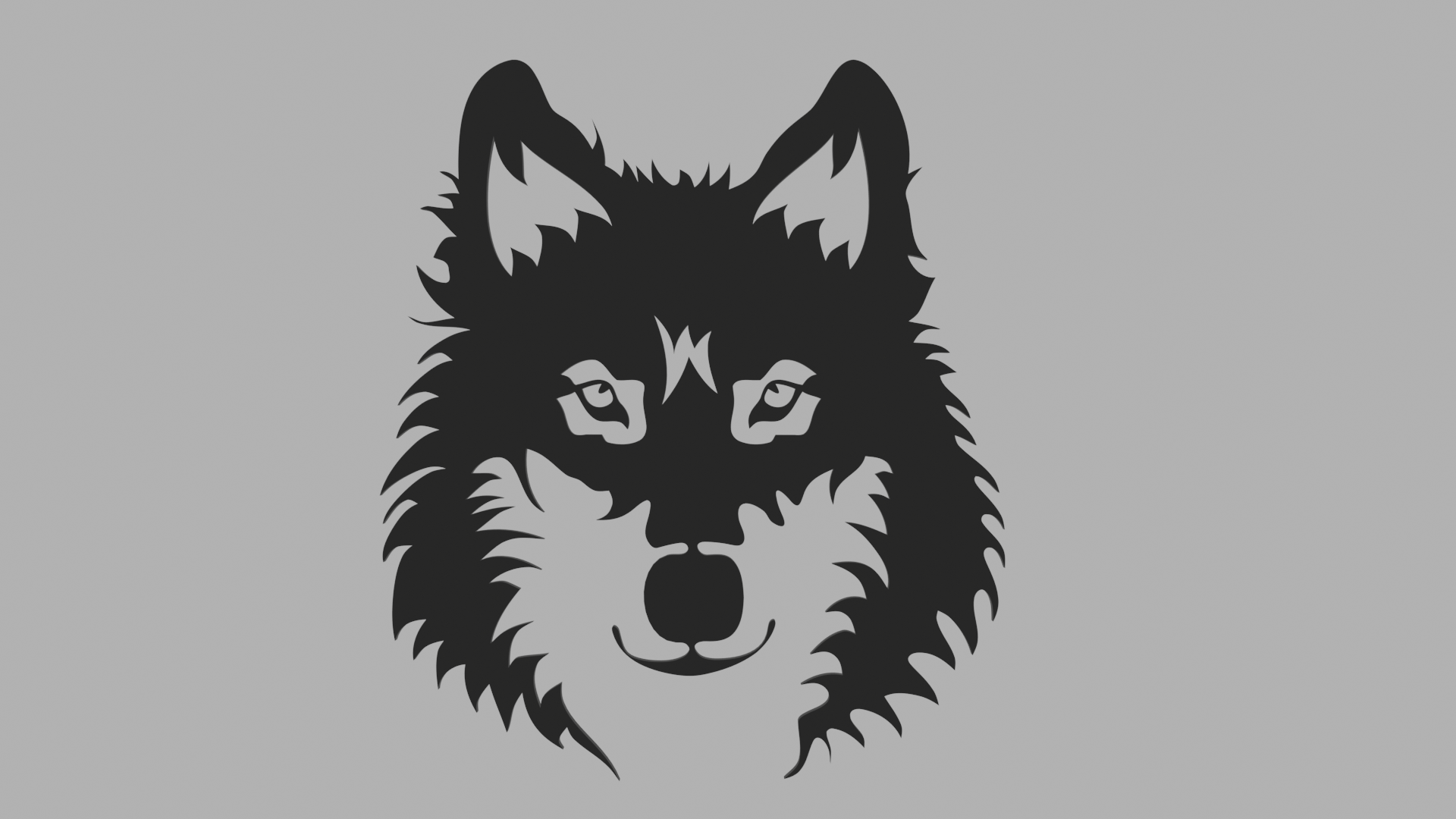 Wolf / Husky Face Wall