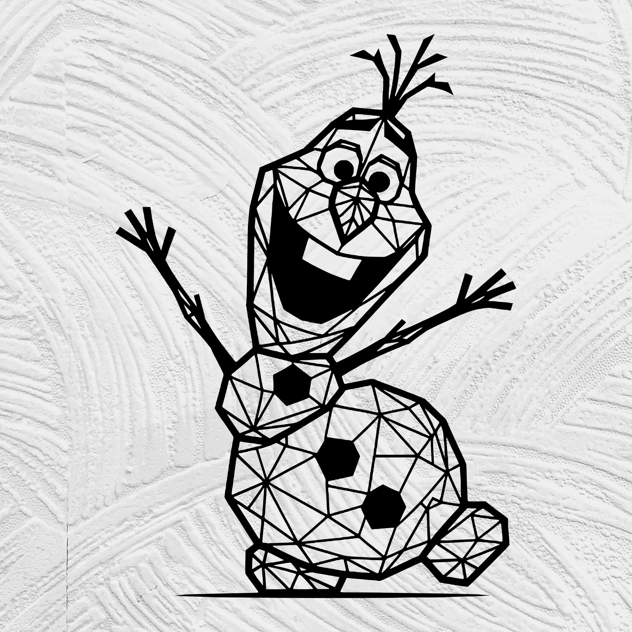 low poly Olaf