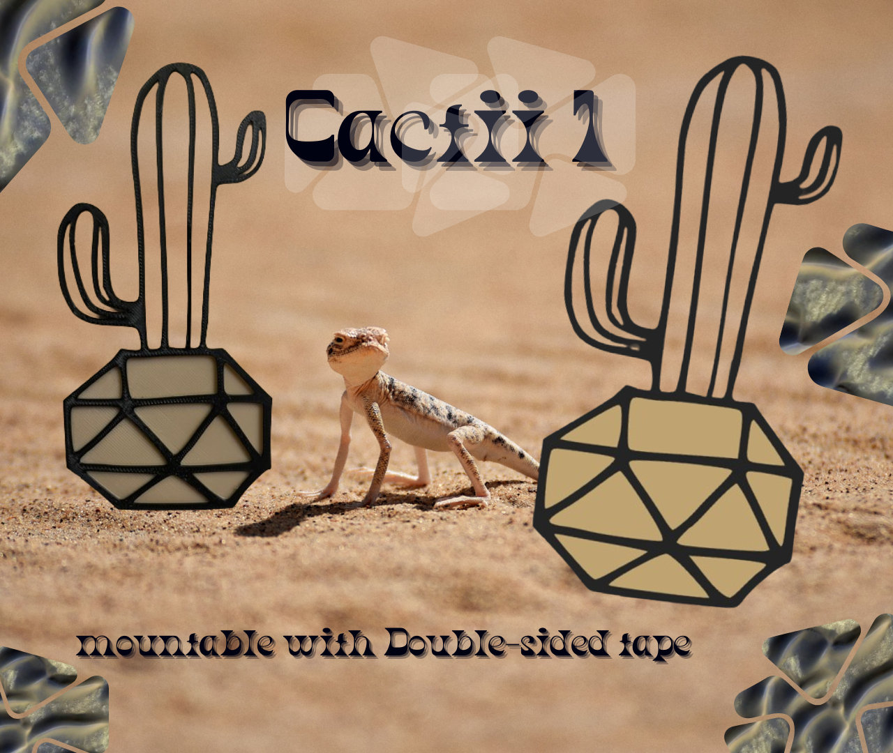 Cactus Geometrical WallArt
