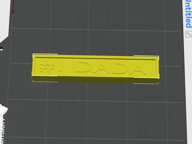 #1 DADA name plate