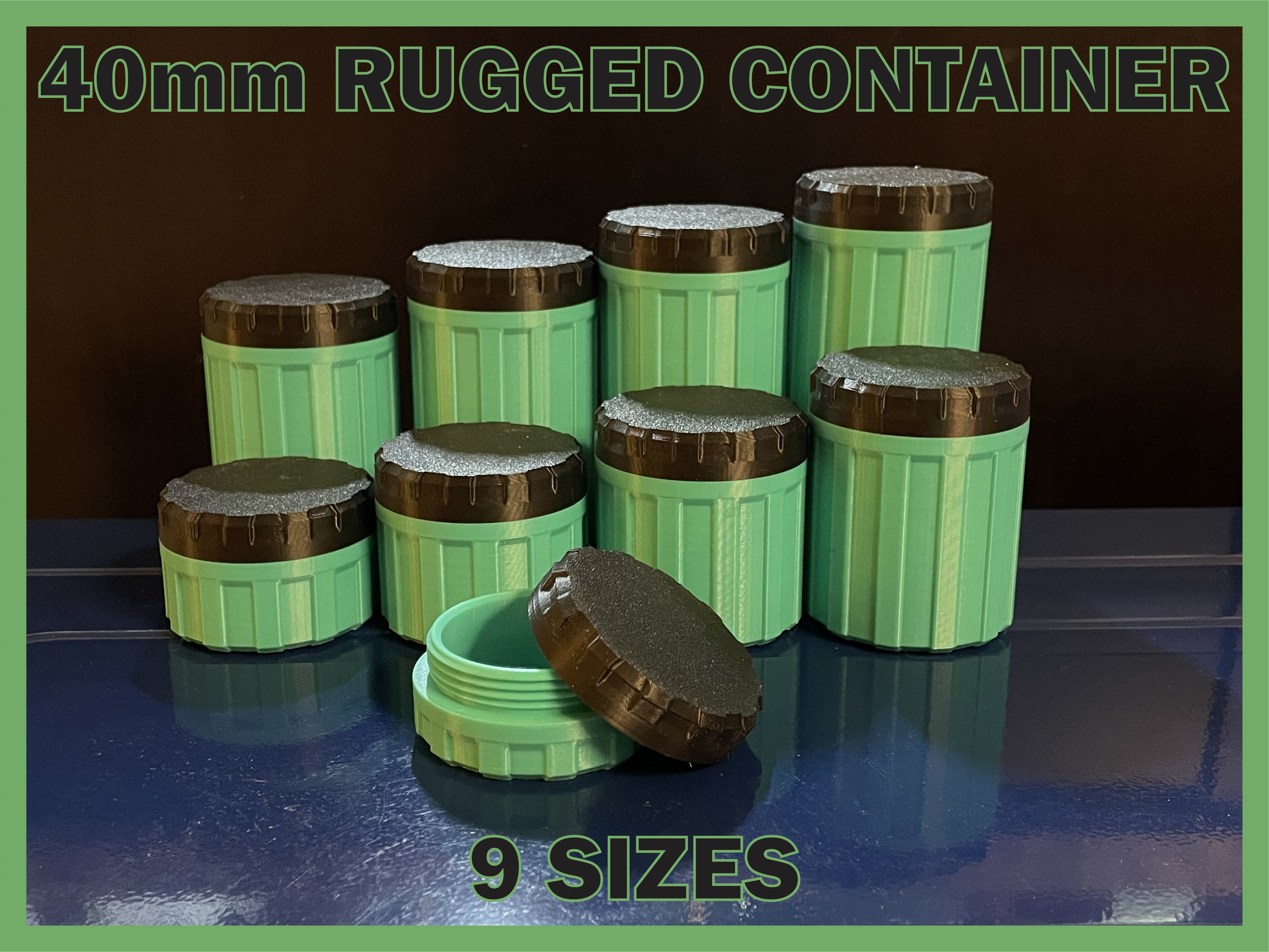 Rugged Container 40mm Edition - 9 Sizes