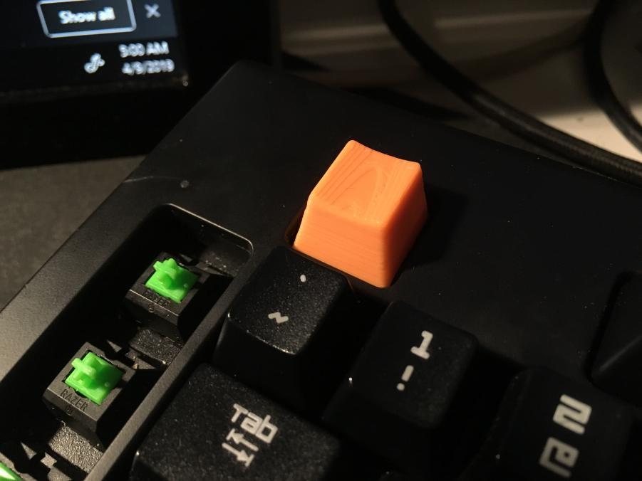 Blank Razor Key Caps from Razor Black Widow 2014 edition