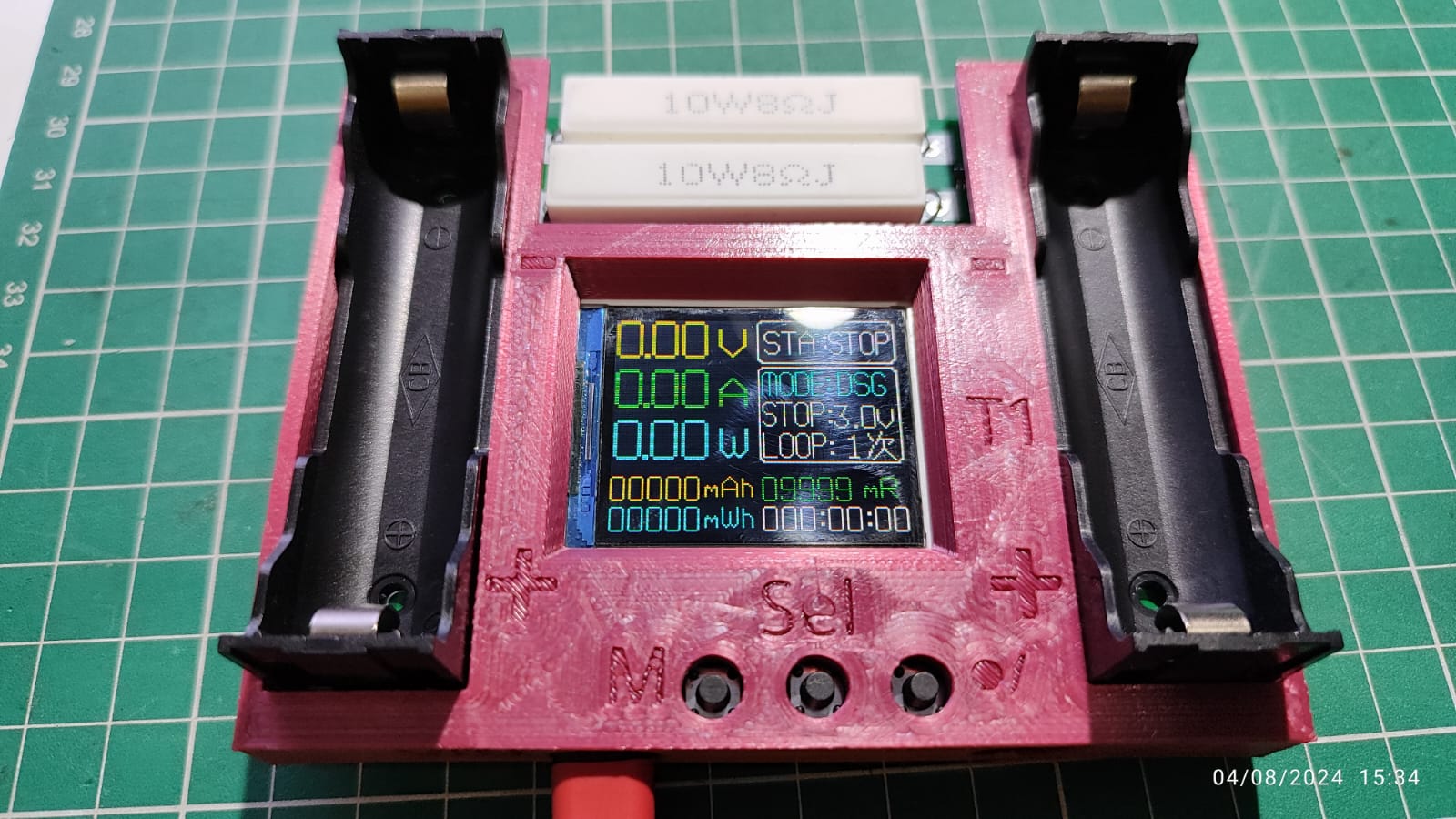 18650 capacity tester housing