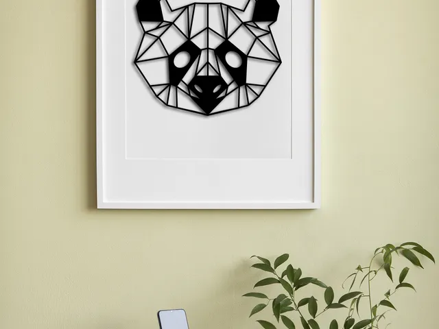 Geometric Panda Wall Art