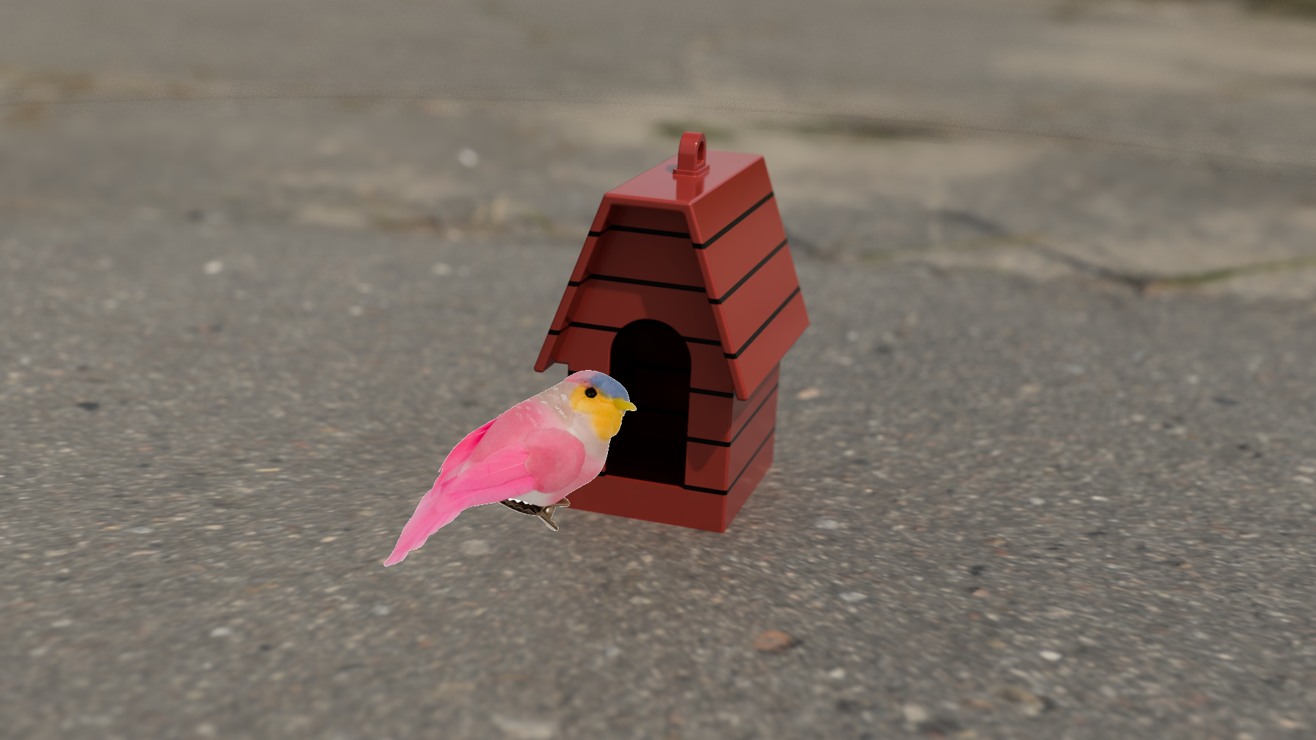 Bird House - Shaped like Snoopy's doghouse