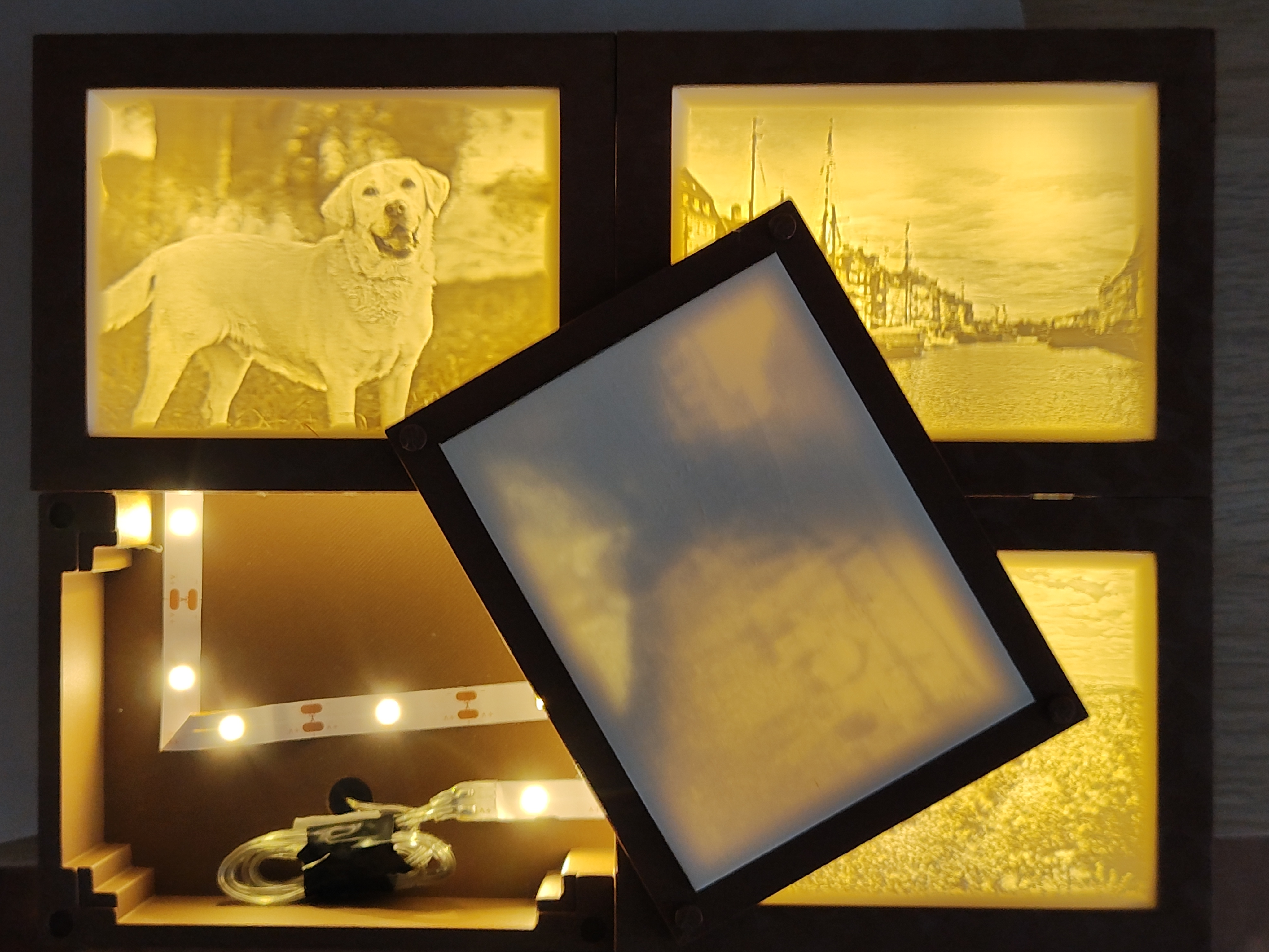 Miniatura 4 do modelo 3D Modular Lithophane lightbox