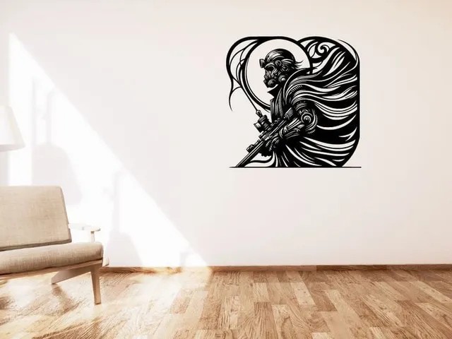 Post-apocalyptic soldier 3 wall or table decoration