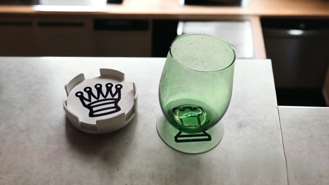 Chess Drinks Coaster Set