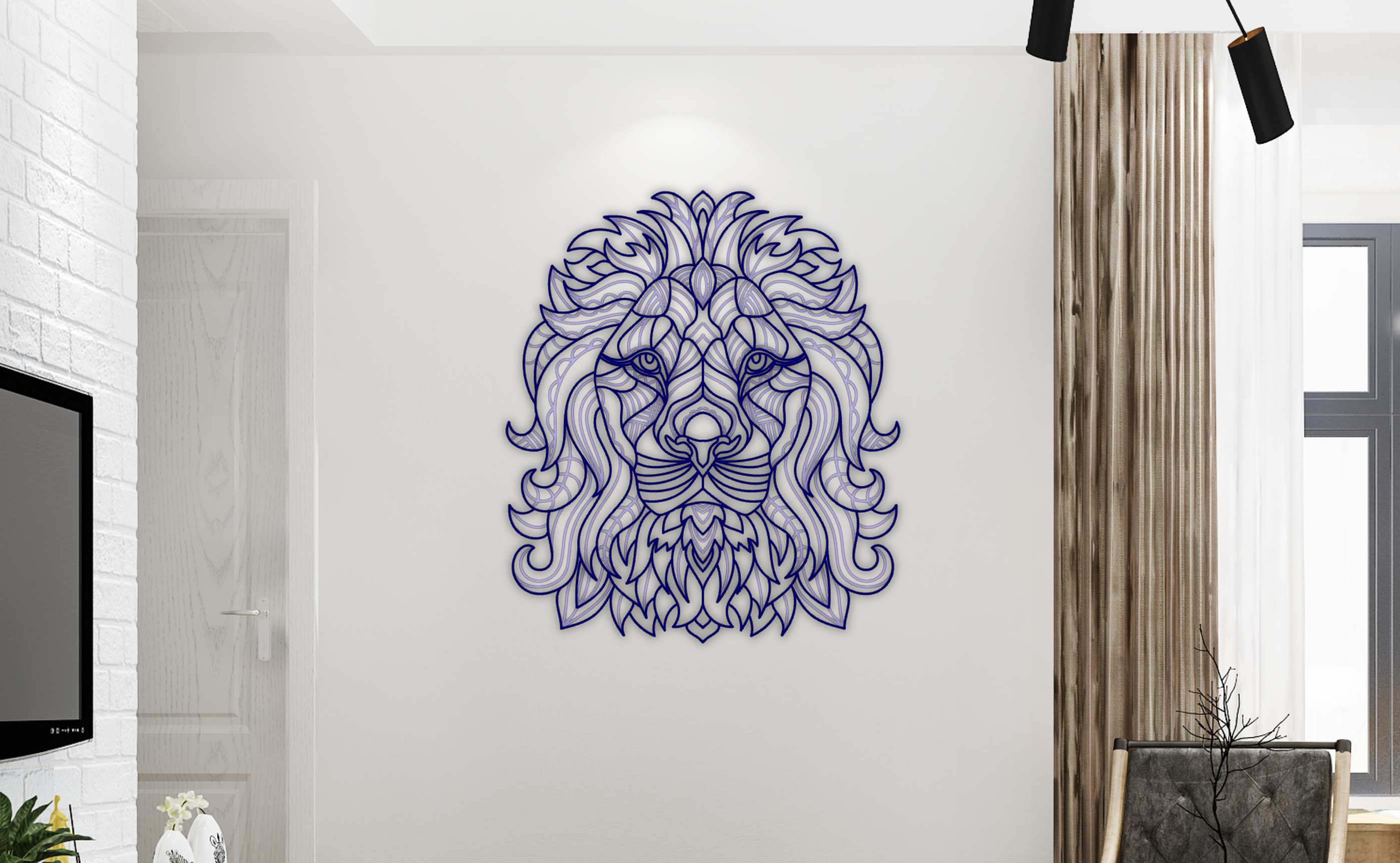 Lion Animal Mandala 1 / 4