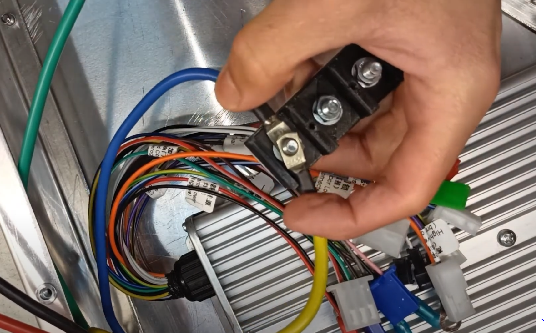 DIY connection box for ebike controller, wire connection box screw