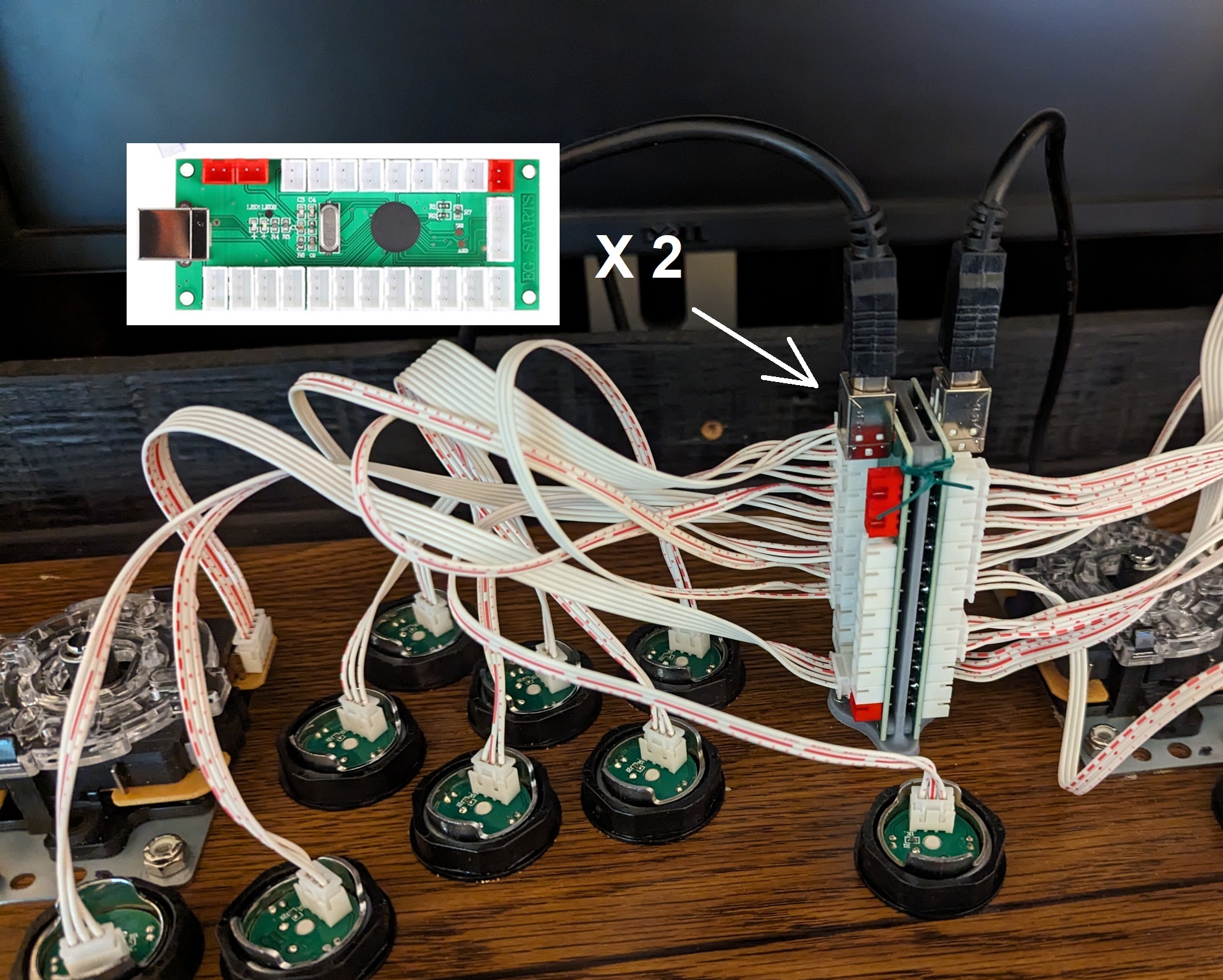 EG STARTS arcade controls PCB mount