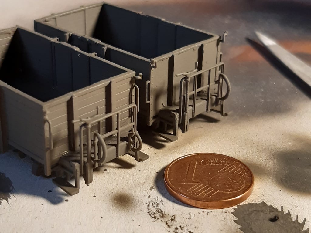 TTm 99-72-02 & 03, 99-03-45 - offene 1000mm Schmalspurgüterwagen (Projekt Bierwagen)
