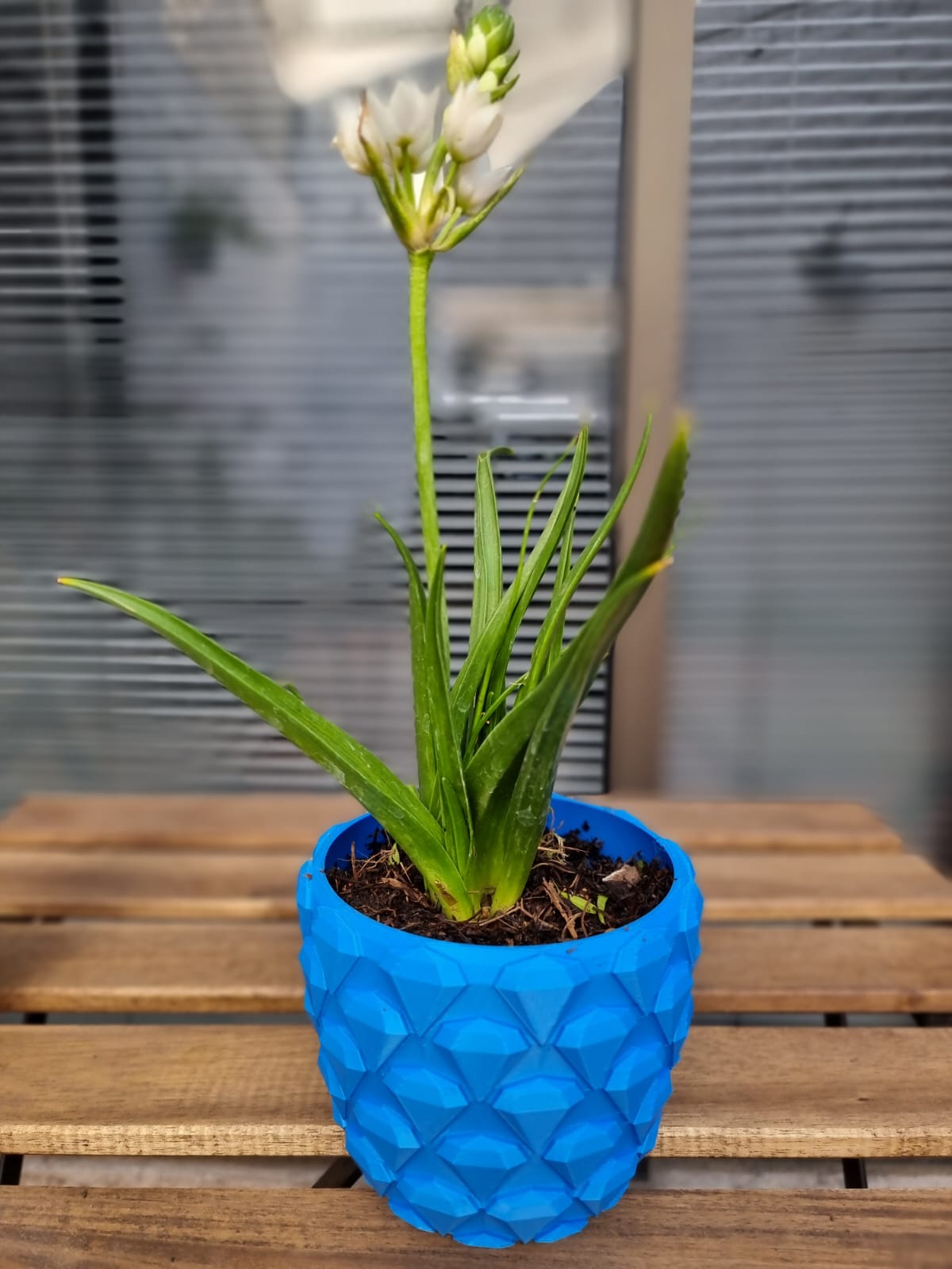 Miniatura 4 do modelo 3D Diamond Pattern Plant Pot