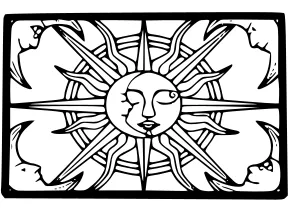 set Sun And Moon Frame