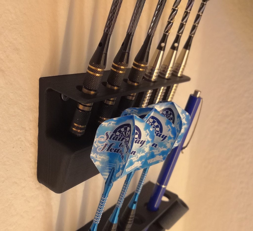 Wall Mounted Dart Holder for Soft and Steel Darts by nsty | Download ...