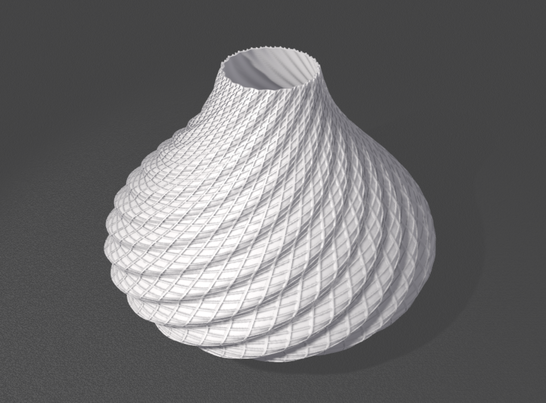Smooth Wave Vase with double Stripes
