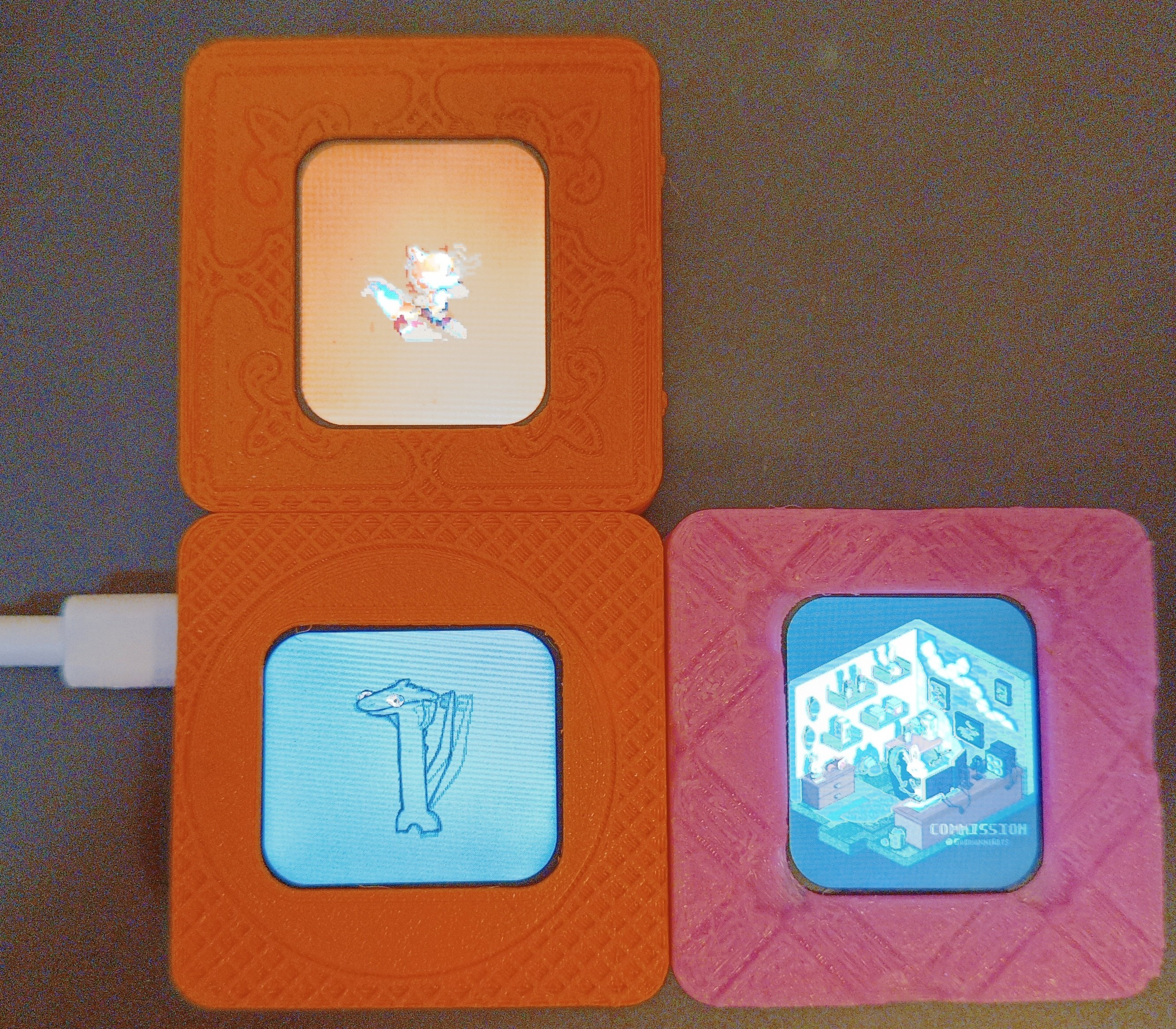 Modular WiFi Gif Art & Pixelart Display Tiles