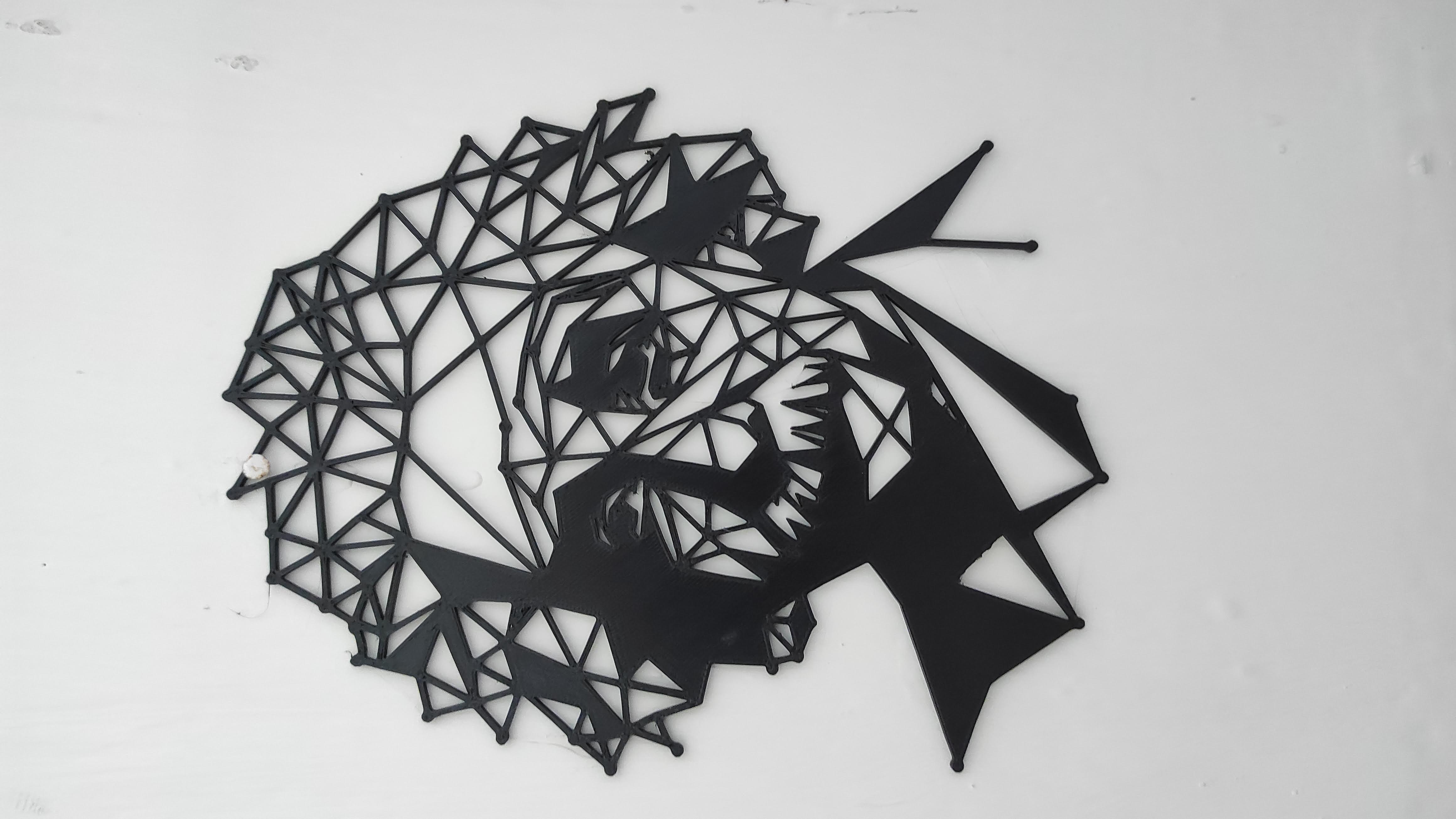 Albert Einstein - wall geometric decoration - AI generated