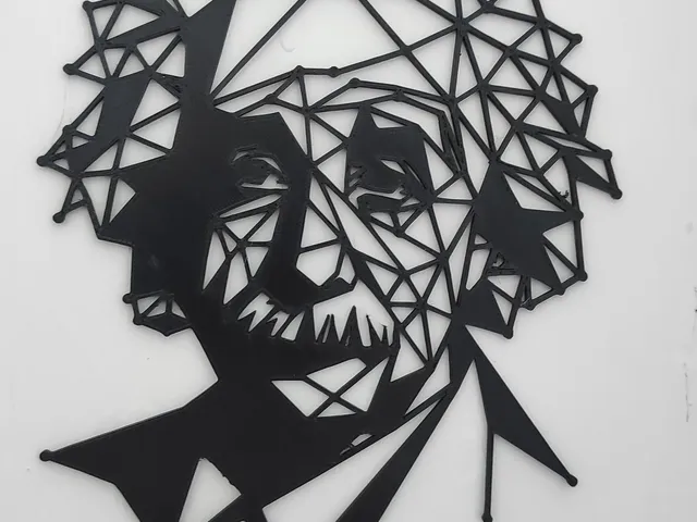 Albert Einstein - wall geometric decoration - AI generated