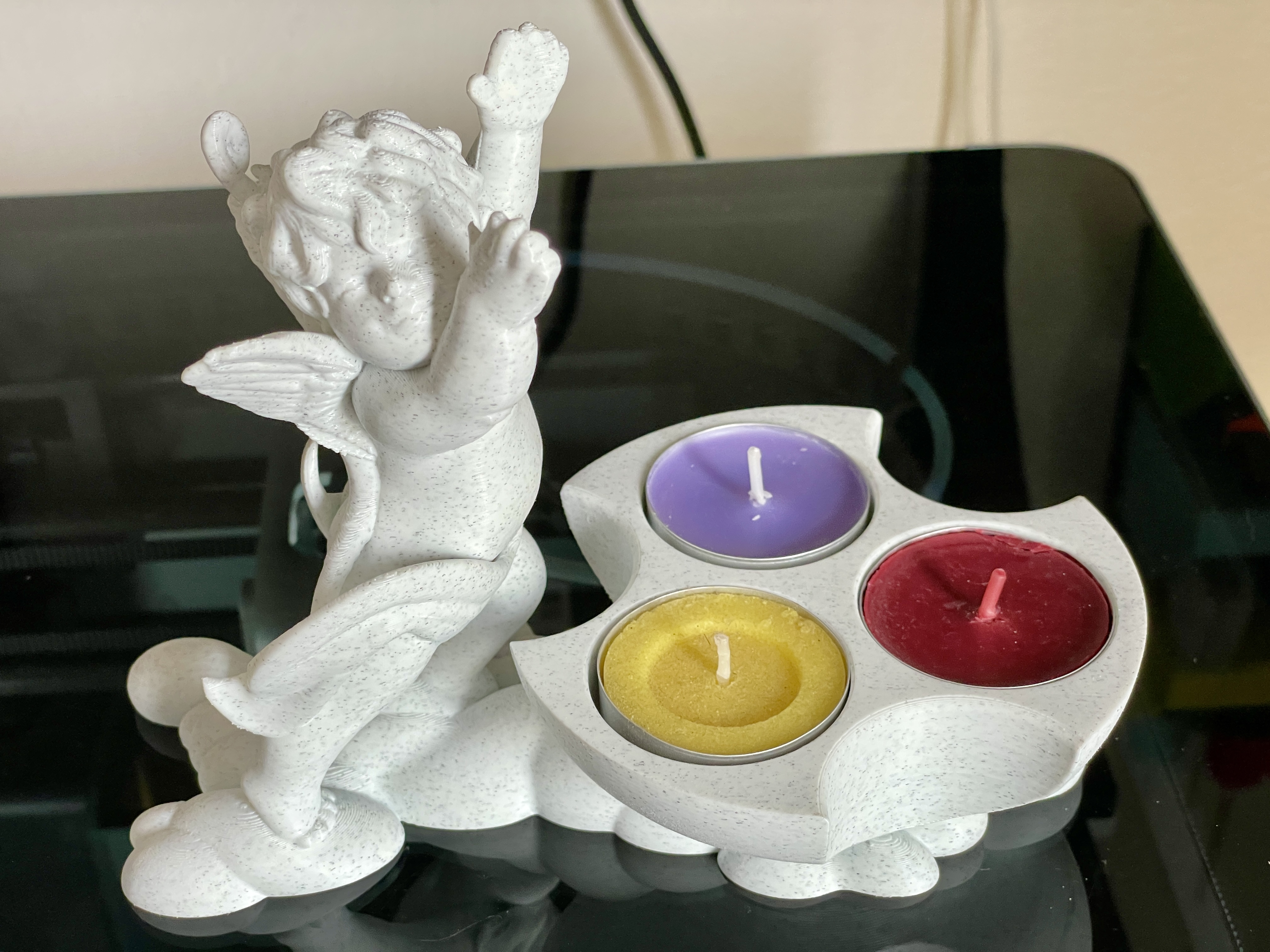 Angel candle holder