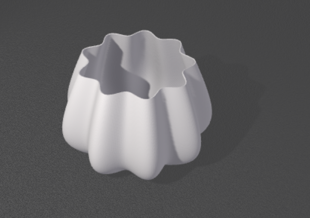 Smooth 9 wave vase