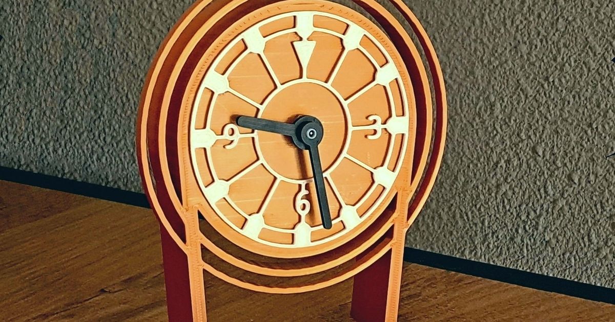 Quartz Desktop Clock by Bootjevaarder Download free STL model