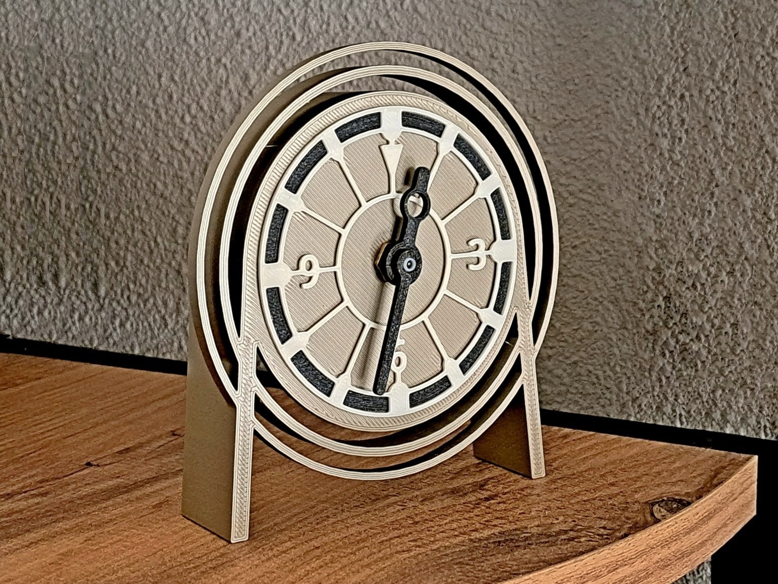 Desktop Clock by Bootjevaarder | Download free STL model | Printables.com