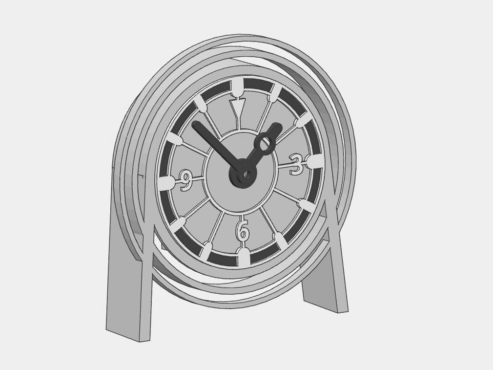 Miniatura 3 do modelo 3D Small Desktop Clock