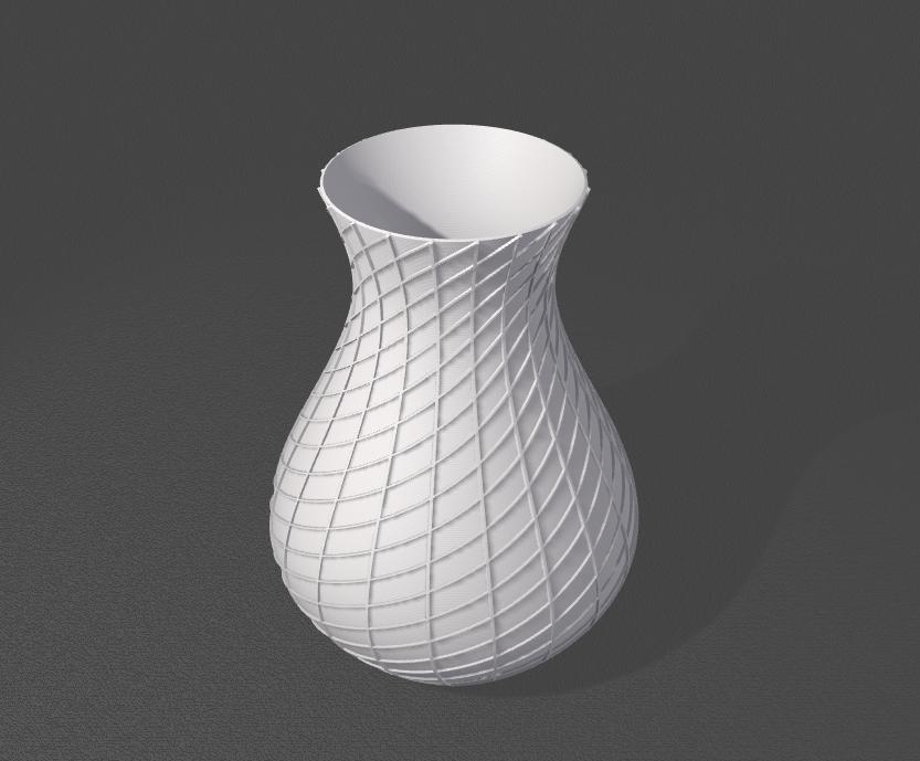 Smooth Striped Vase