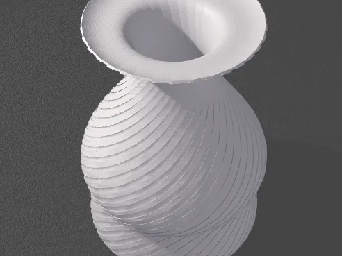 Vase Striche