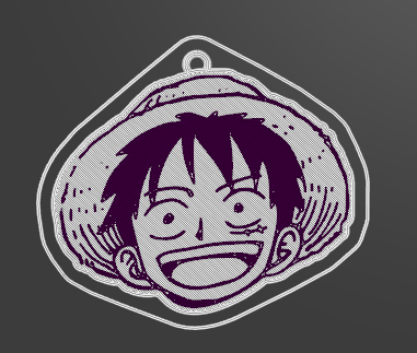 One piece Luffy Keychain