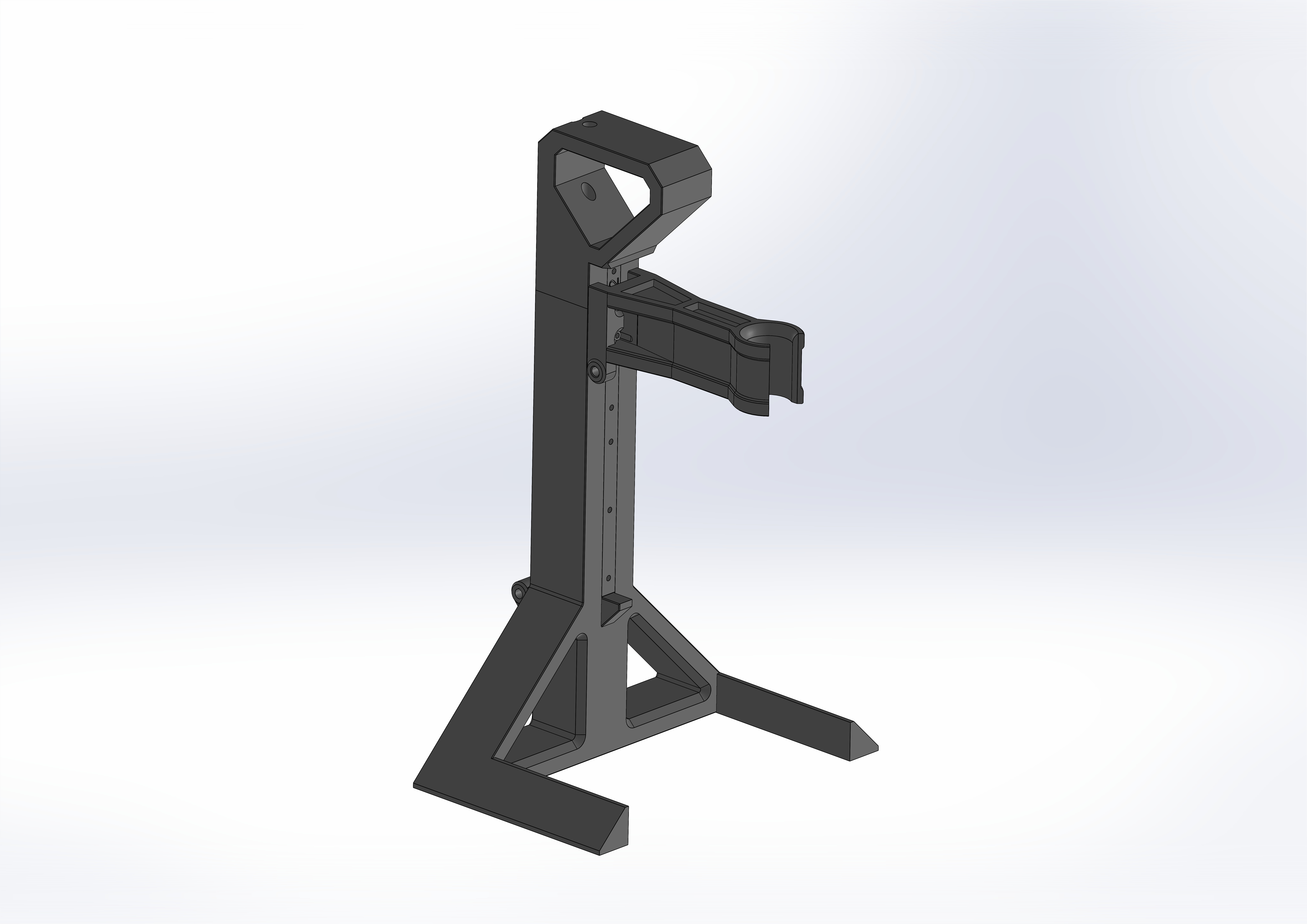 2 to 3 finger handle 3D model thumbnail