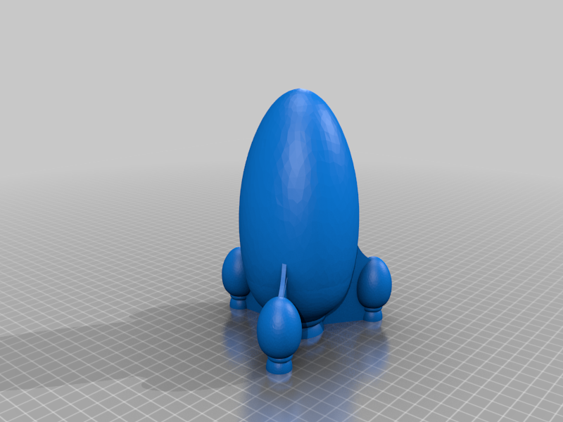Mars III Rocket and can be printed with no supports and no infill by ...