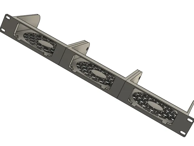 1U 19" rack mount for triple Fosi v3 mono amplifiers