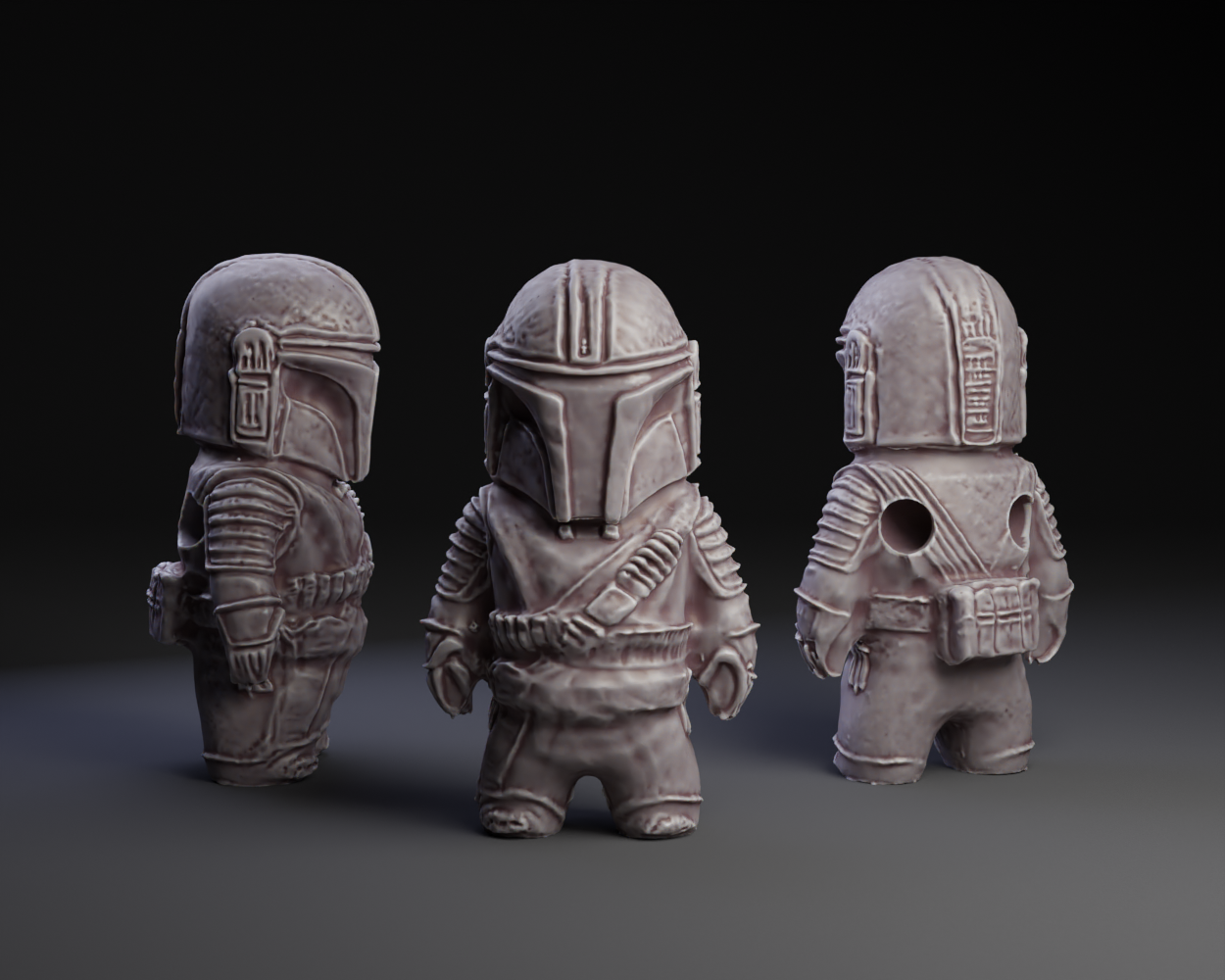 Mini Mando Netsuke.