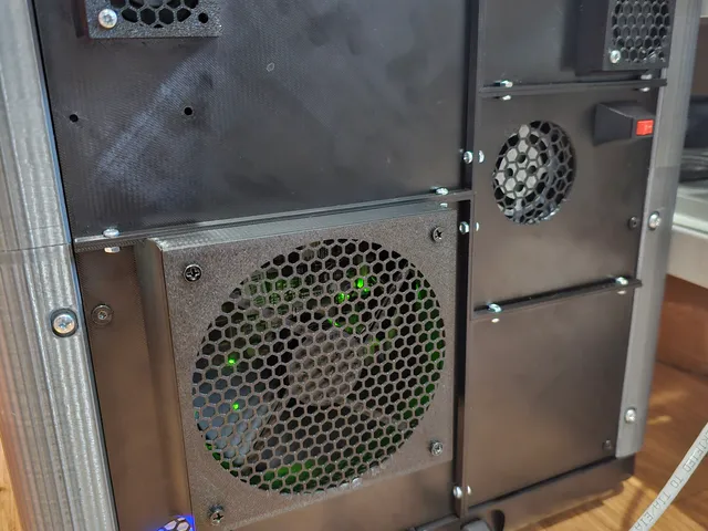 Quietmode! Flashforge Adventurer 5M (AD5M) Back Panel w/ 120mm & 4010 fan